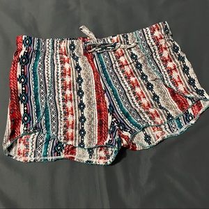 Tribal print shorts